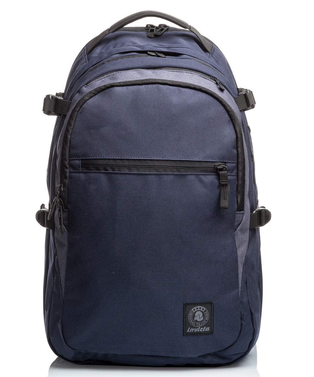 invicta-zaino-business-eco-blu-27l-porta-laptop-15-6-poliestere-riciclato image 1