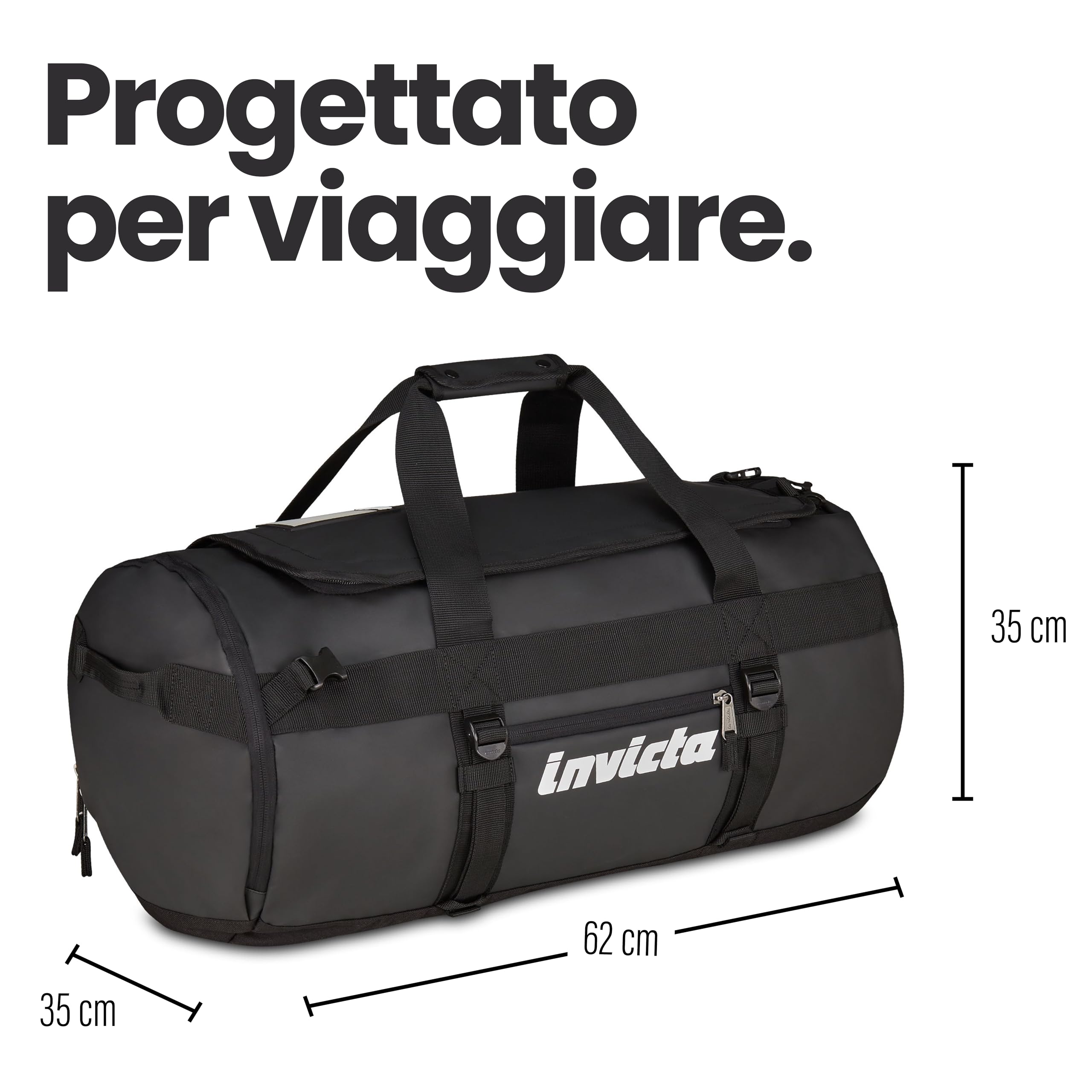 invicta-zaino-da-viaggio-70l-62x35x35-cm-nero-borsone-convertibile-con-spallacci image 2