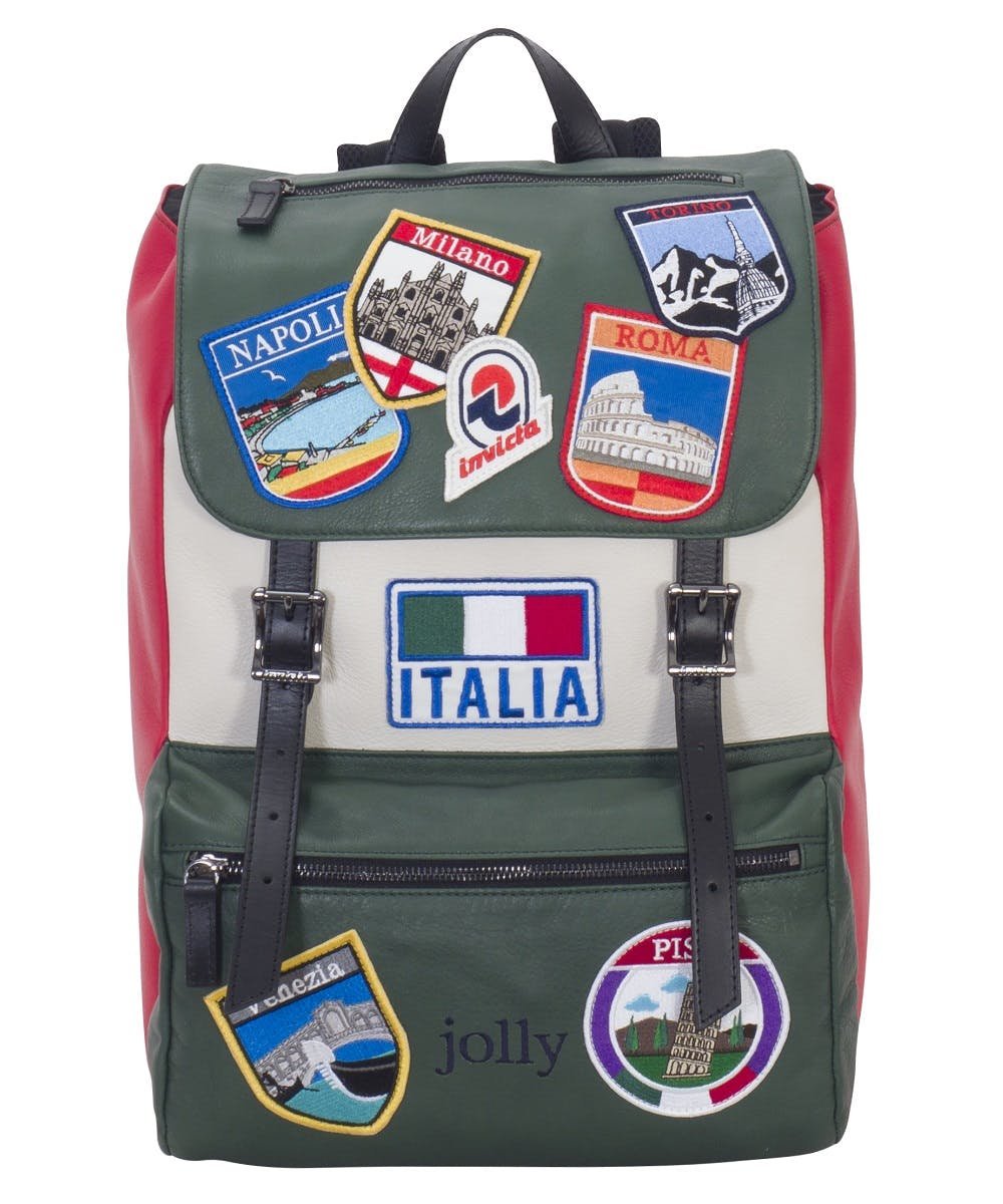 zaino-invicta-seven-my-jolly-italy-in-pelle-18-lt-con-tasca-porta-pc image 1