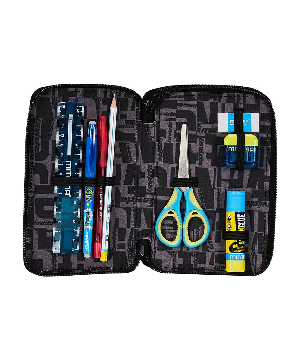 invicta-astuccio-scuola-3-zip-fantasy-nero image 3