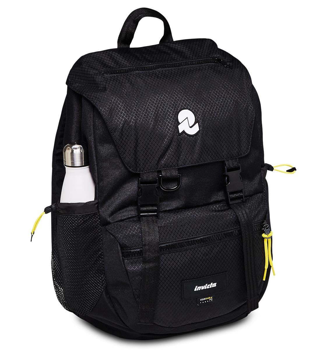 invicta-zaino-jolly-x-cordura-nero-compatto-con-tasca-pc-e-porta-borraccia-scuol image 2