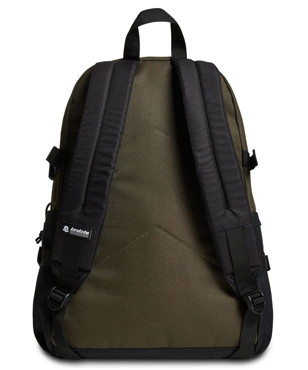 zaino-invicta-act-verde-militare-27l-con-volume-regolabile-e-tasca-laptop image 5