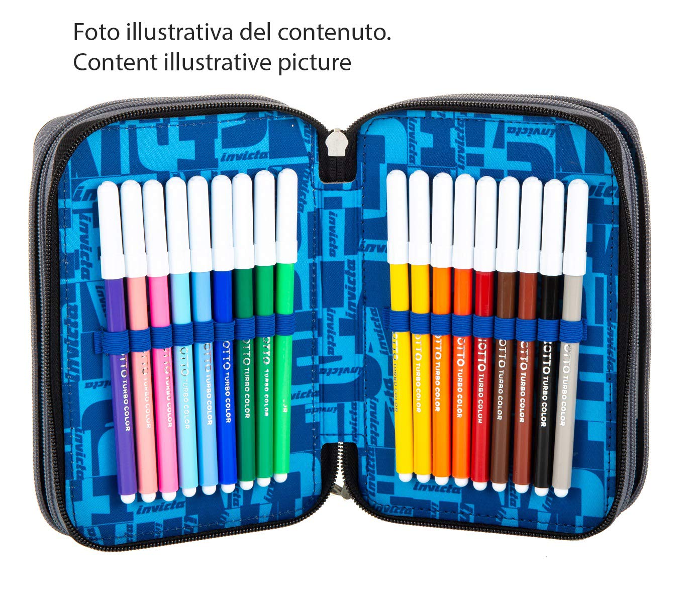 invicta-astuccio-attrezzato-3-zip-camo-shade-blu-completo-di-cancelleria-per-scu image 2