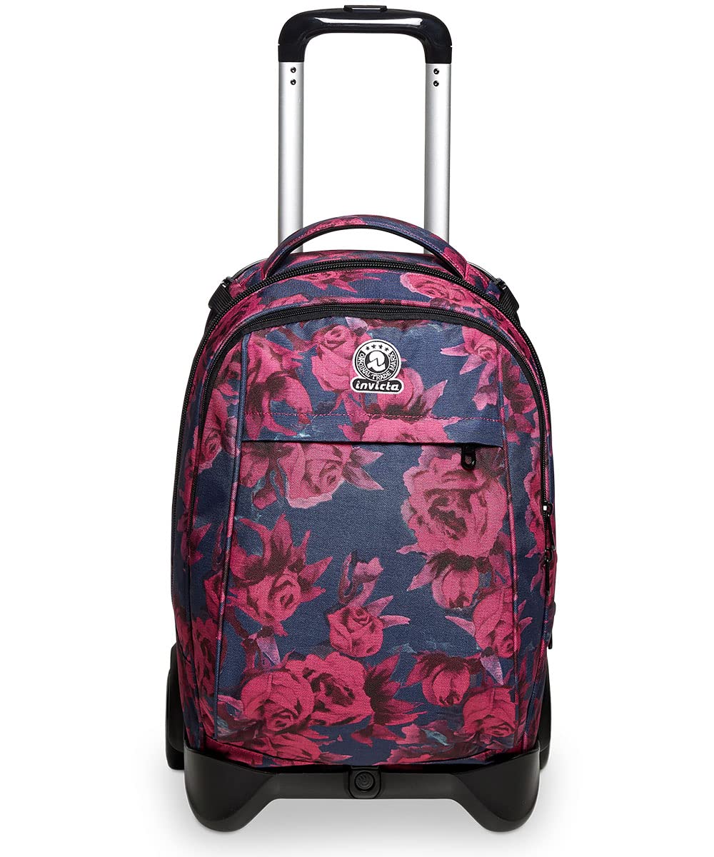 invicta-trolley-new-tech-roses-3-in-1-zaino-con-carrello-sganciabile-per-bambine image 2