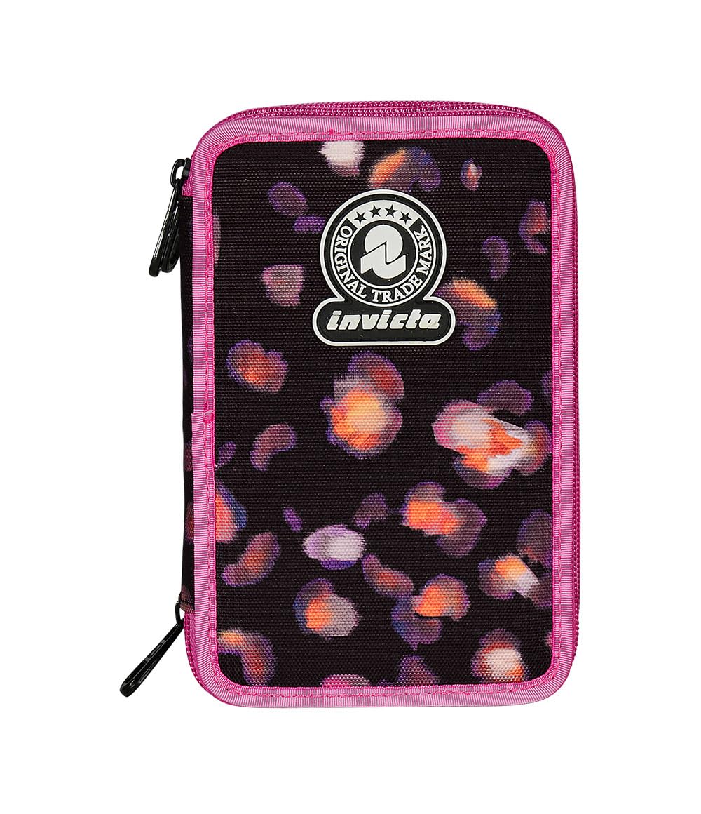invicta-astuccio-scuola-3-zip-fantasy-rosa-e-nero image 5