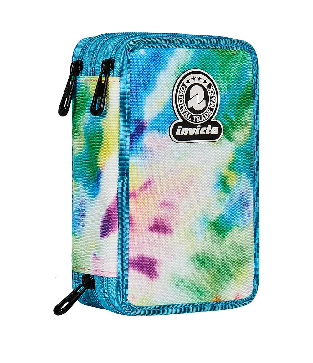 invicta-astuccio-scuola-3-zip-fantasy-viola-completo-di-44-pezzi-per-bambine-e-r image 8