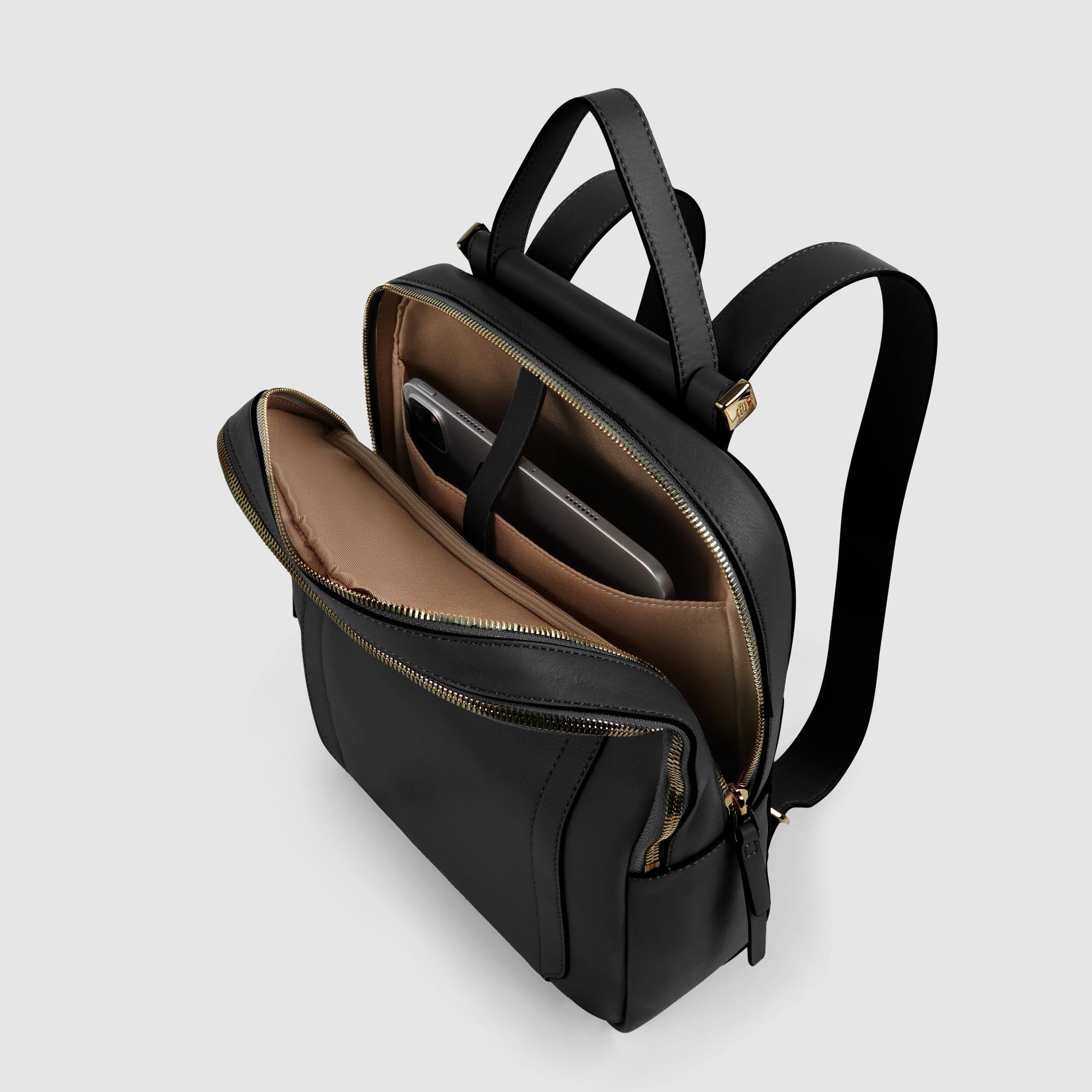 piquadro-zaino-donna-pelle-con-scomparto-tablet-mini-e-aggancio-trolley image 5
