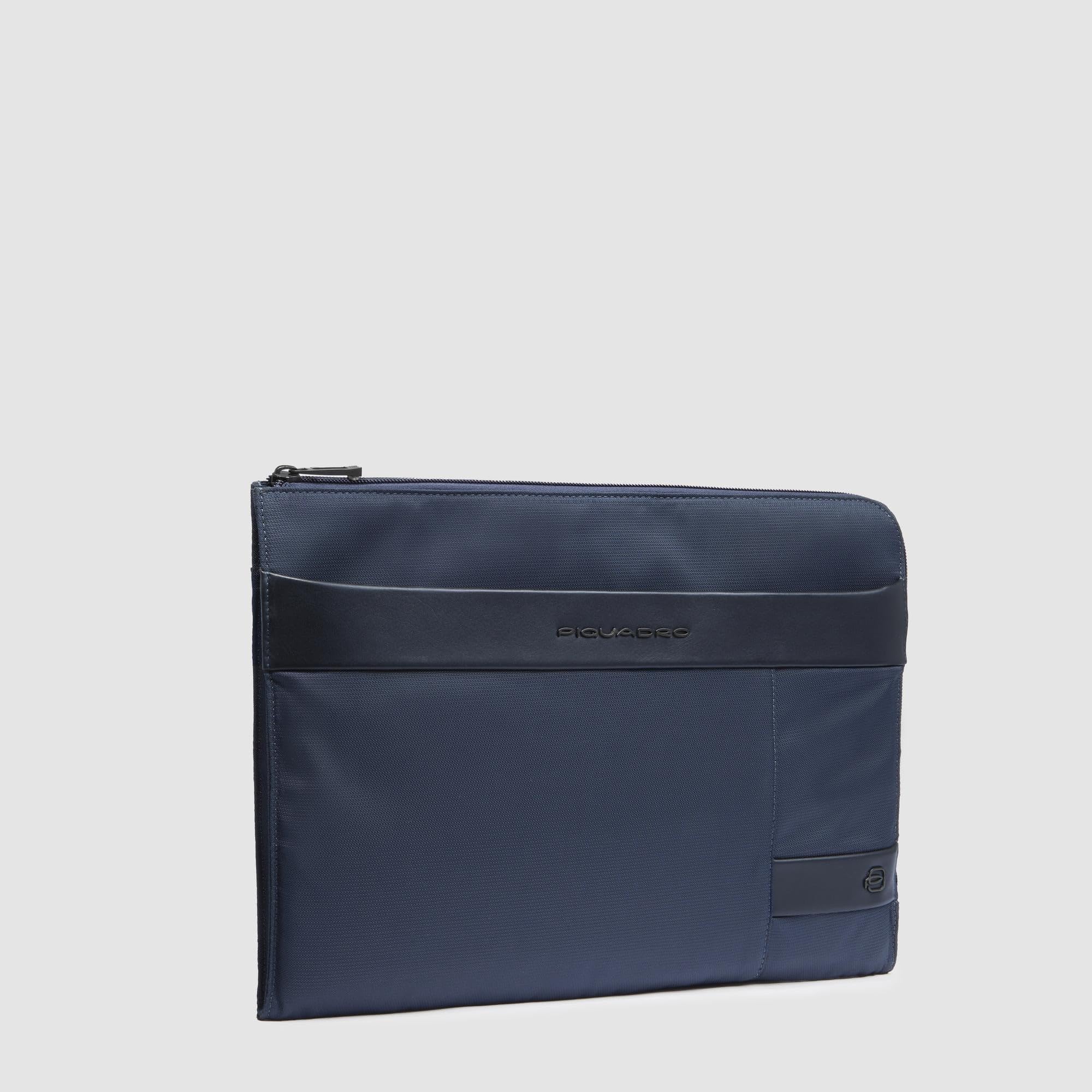 piquadro-custodia-porta-pc-13-3-in-pelle-e-tessuto-blu-con-manici-a-scomparsa-rf image 2