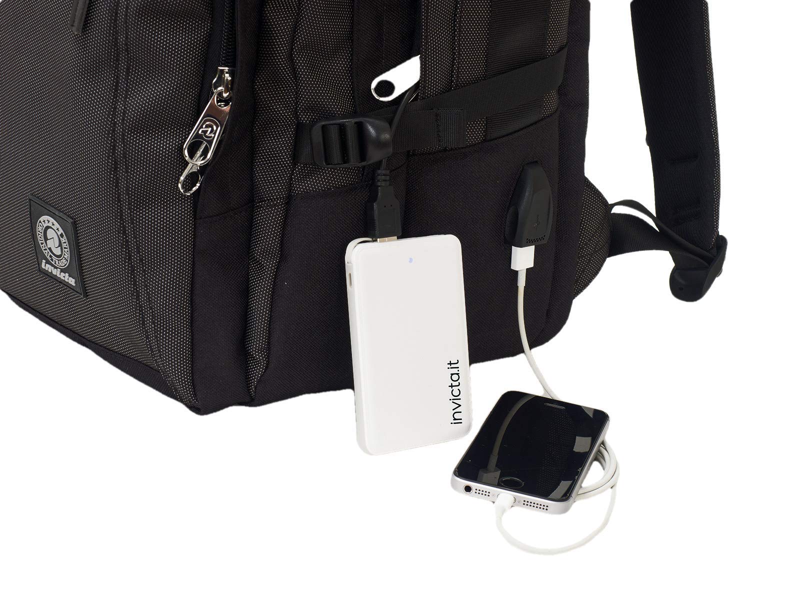 invicta-zaino-business-grigio-27l-con-porta-laptop-adattatore-usb-e-power-bank-i image 5