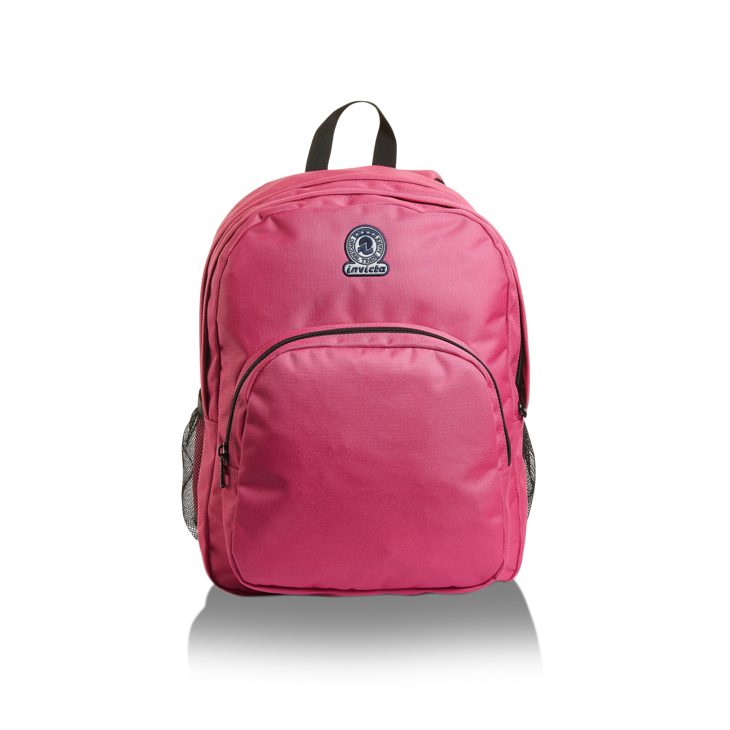 invicta-zaino-benin-m-doppio-scomparto-tasca-porta-pc-rosa-per-scuola-e-tempo-li image 1