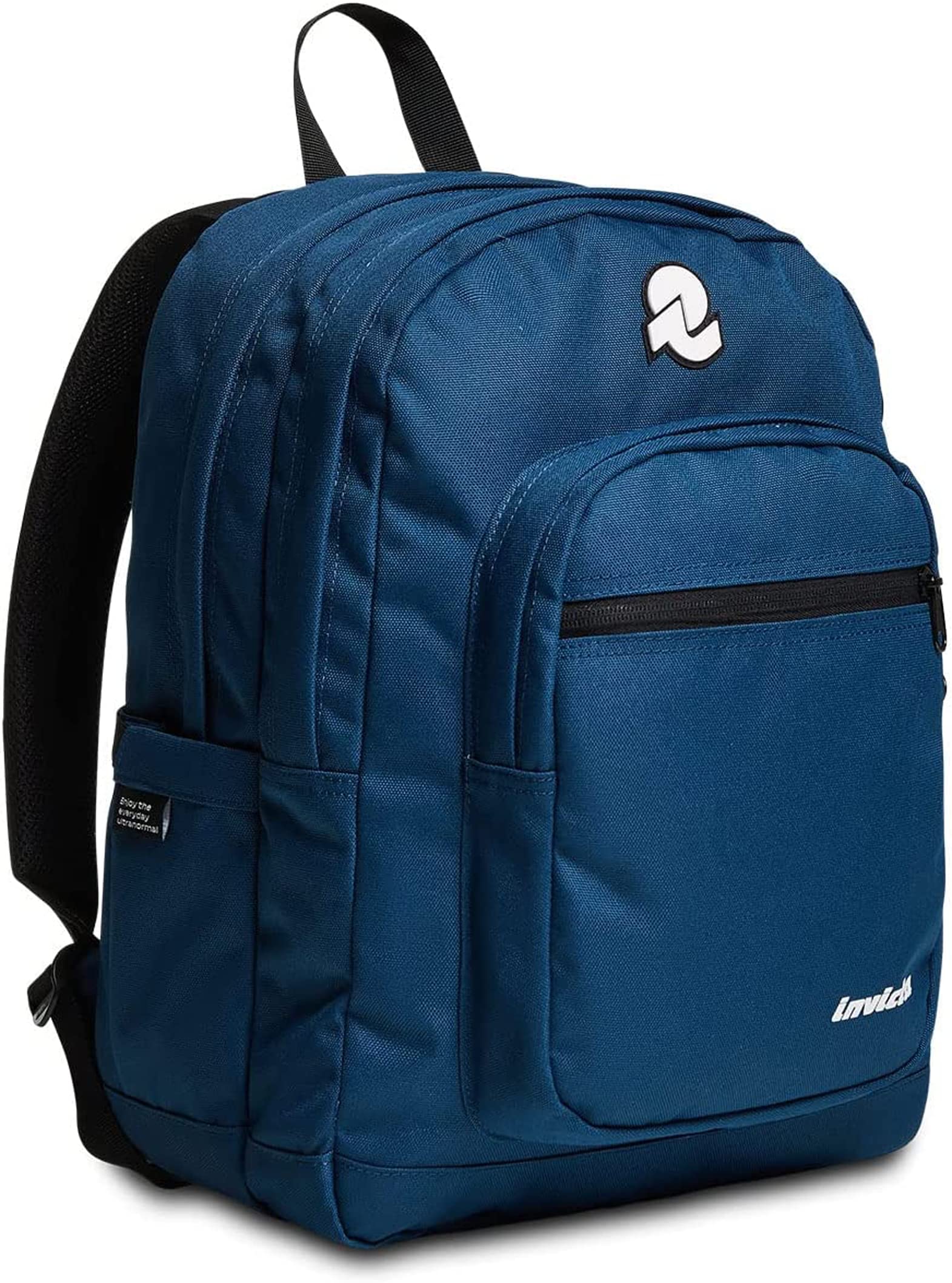 invicta-jelek-plain-zaino-scuola-media-e-superiore-tinta-unita-blu-scuro-38l-sco image 3
