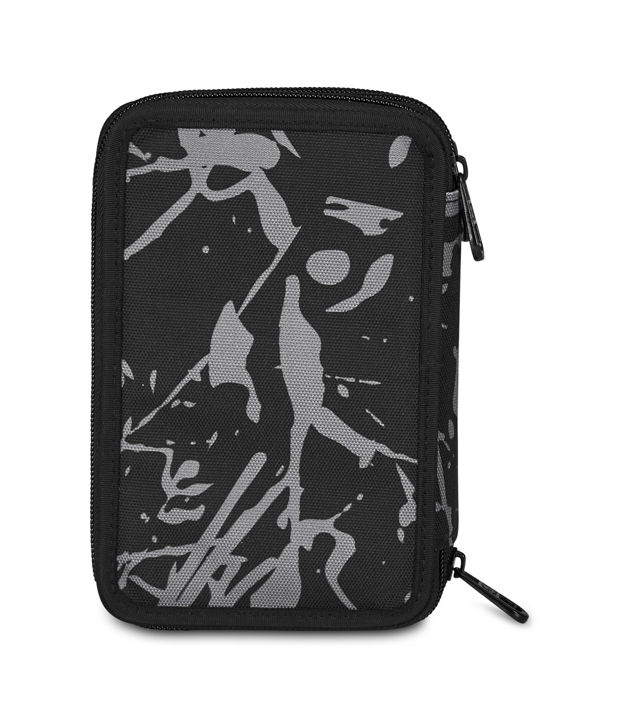 invicta-astuccio-scuola-3-zip-fantasy-nero-con-penne-e-matite-incluse-triplo-sco image 7