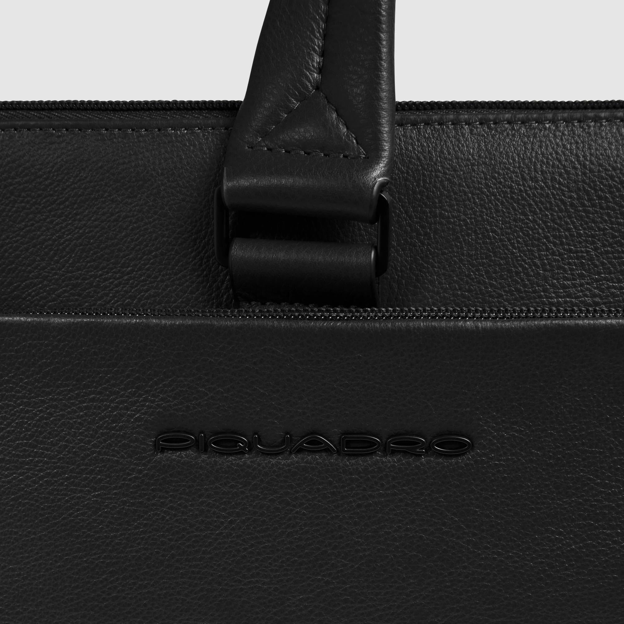 piquadro-borsa-lavoro-compatta-porta-pc-15-6-in-pelle-uomo-nero image 6