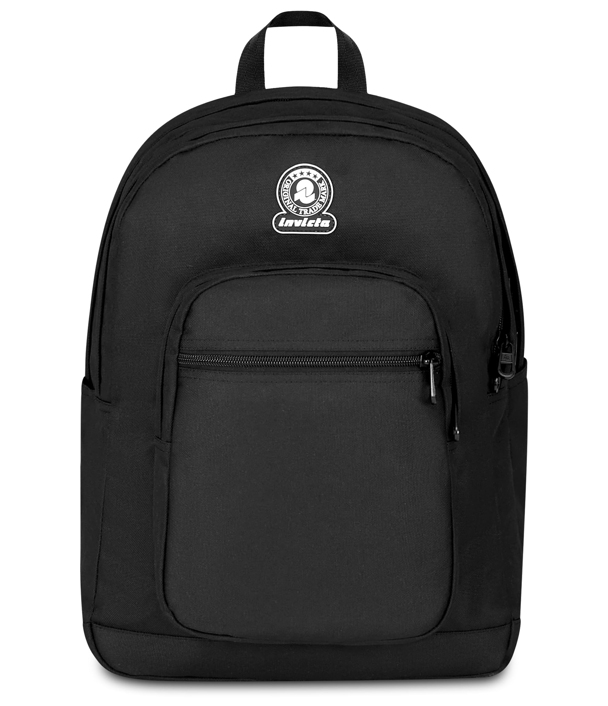 invicta-zaino-dial-solid-nero-con-tasca-porta-pc-e-porta-borraccia-capienza-34l- image 1