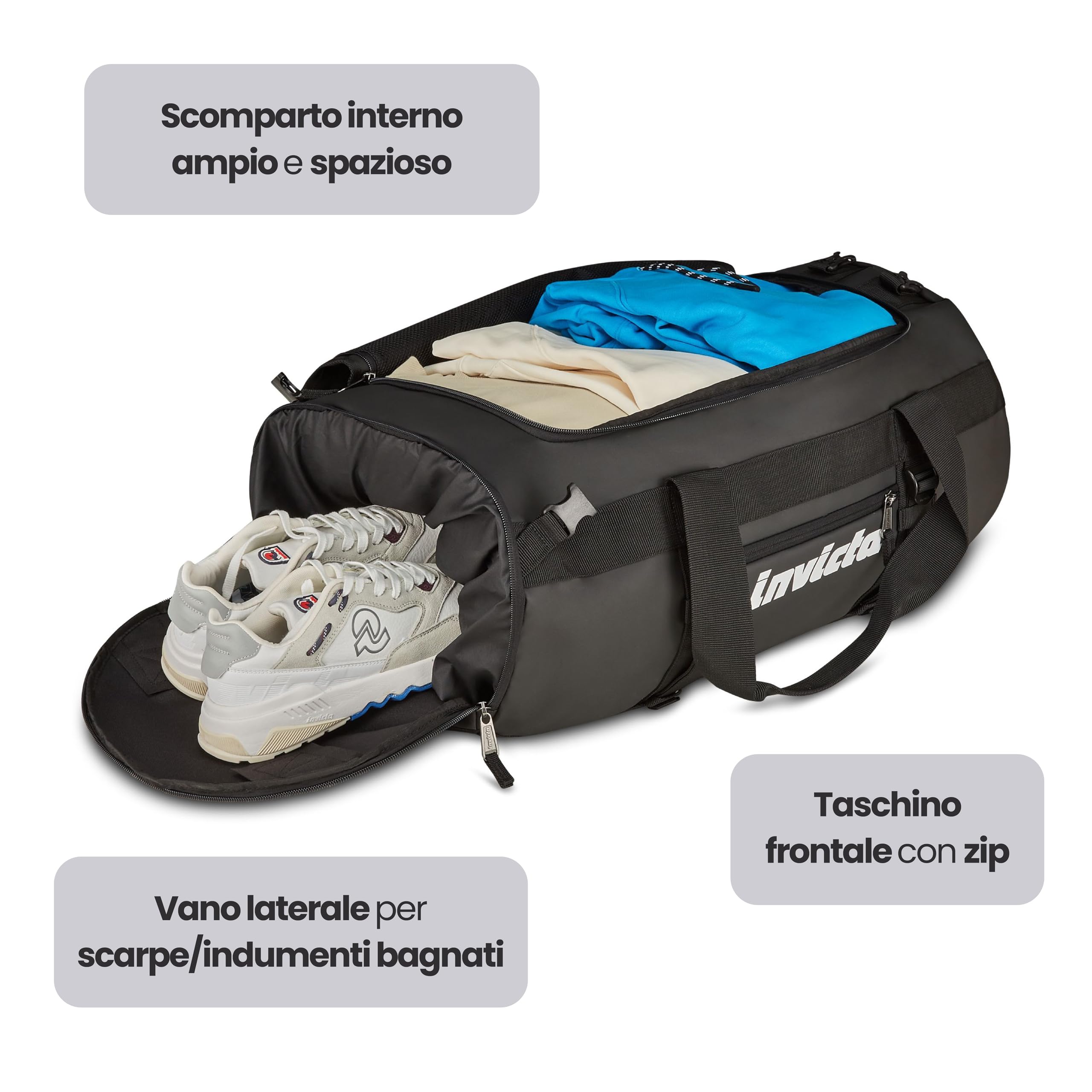 invicta-zaino-da-viaggio-70l-62x35x35-cm-nero-borsone-convertibile-con-spallacci image 5