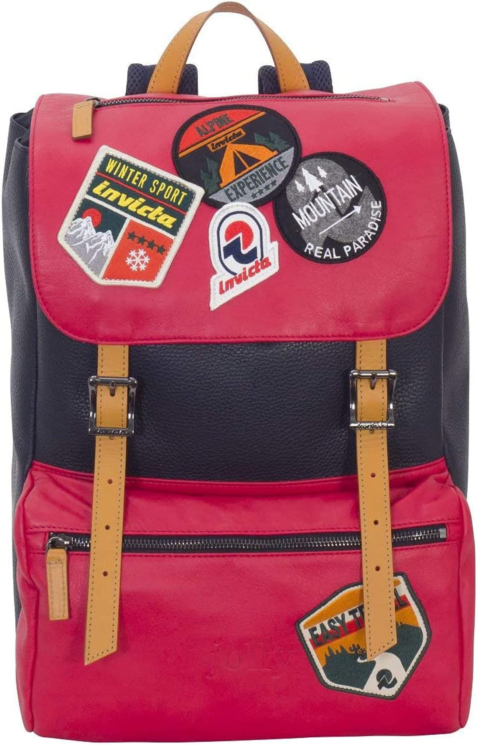invicta-my-jolly-bicolor-zaino-in-pelle-porta-pc-18l-edizione-speciale-con-patch image 6