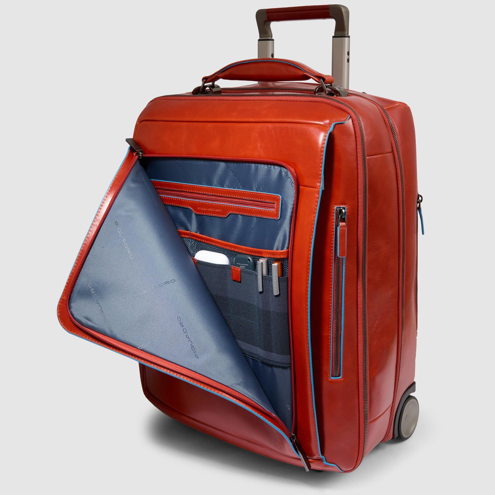 piquadro-trolley-cabina-porta-abiti-blue-square-in-pelle-unisex-colore-rame image 7