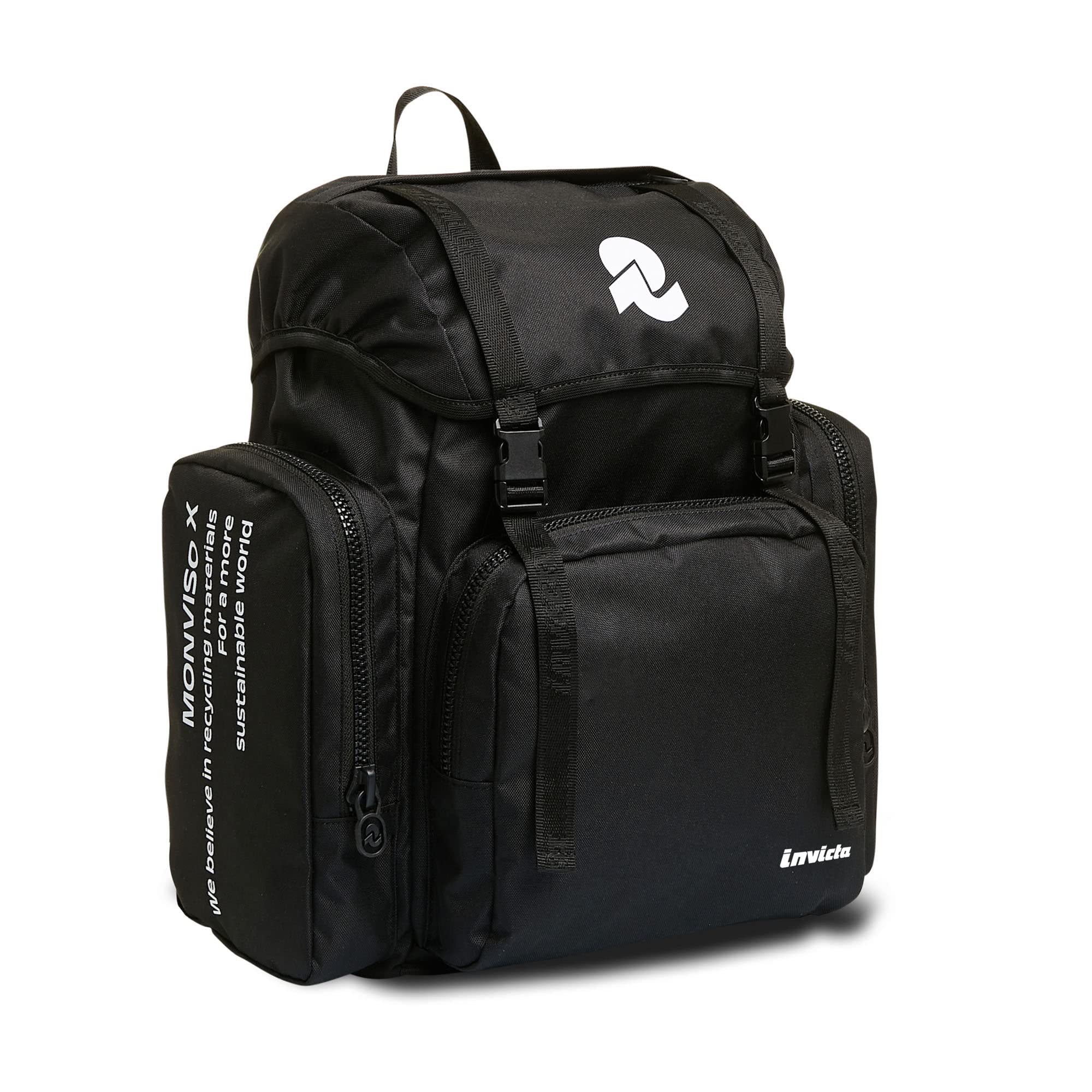 invicta-urban-x-zaino-nero-25lt-tasca-porta-pc-fino-a-14-in-eco-material-per-lav image 2