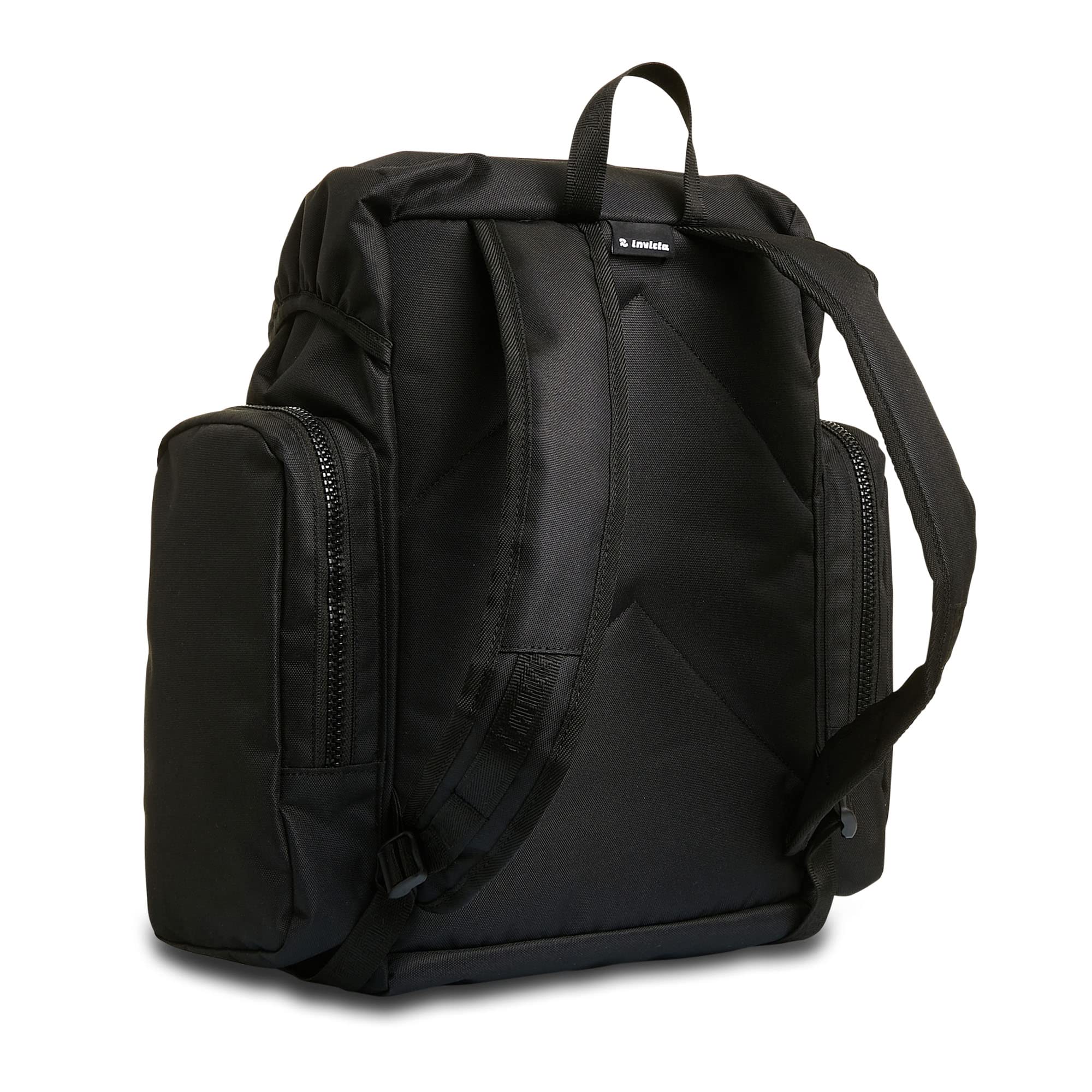 invicta-urban-x-zaino-nero-25lt-tasca-porta-pc-fino-a-14-in-eco-material-per-lav image 5