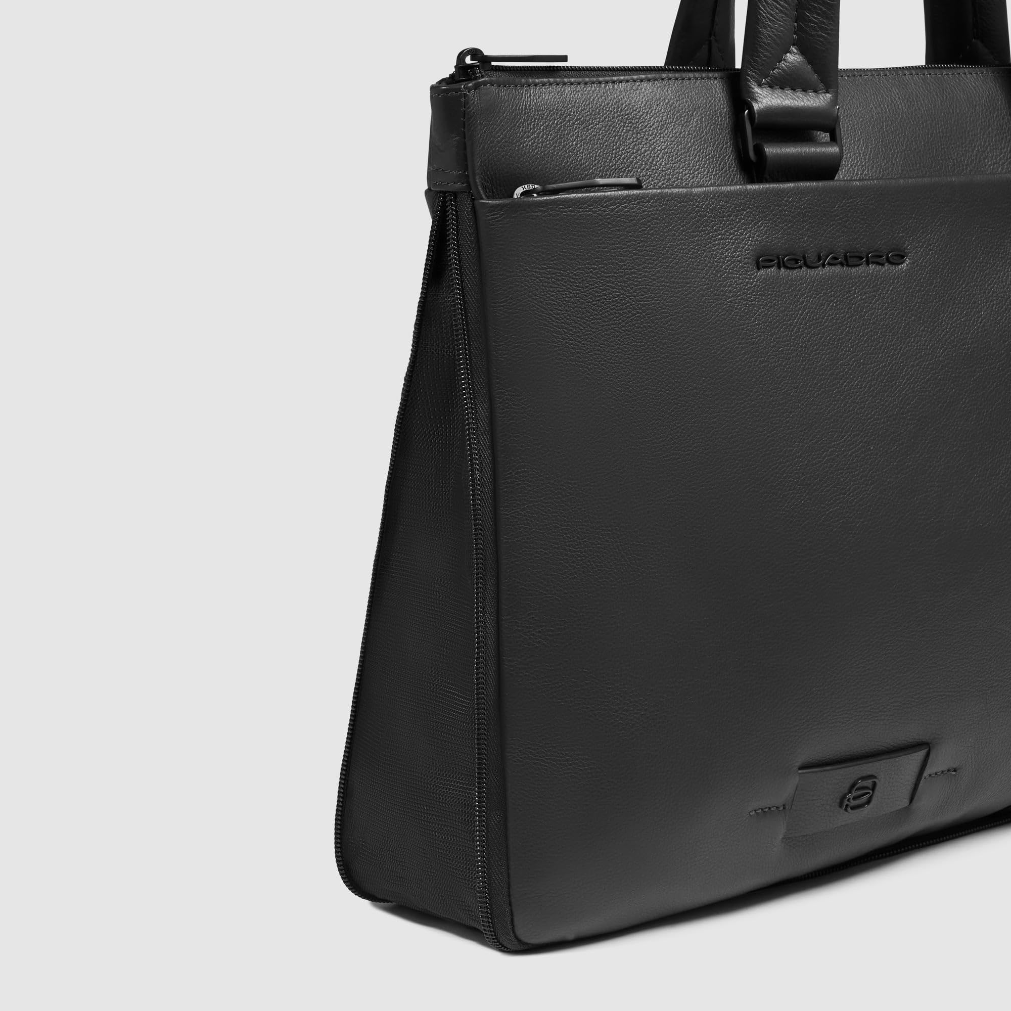piquadro-borsa-lavoro-compatta-porta-pc-15-6-in-pelle-uomo-nero image 5