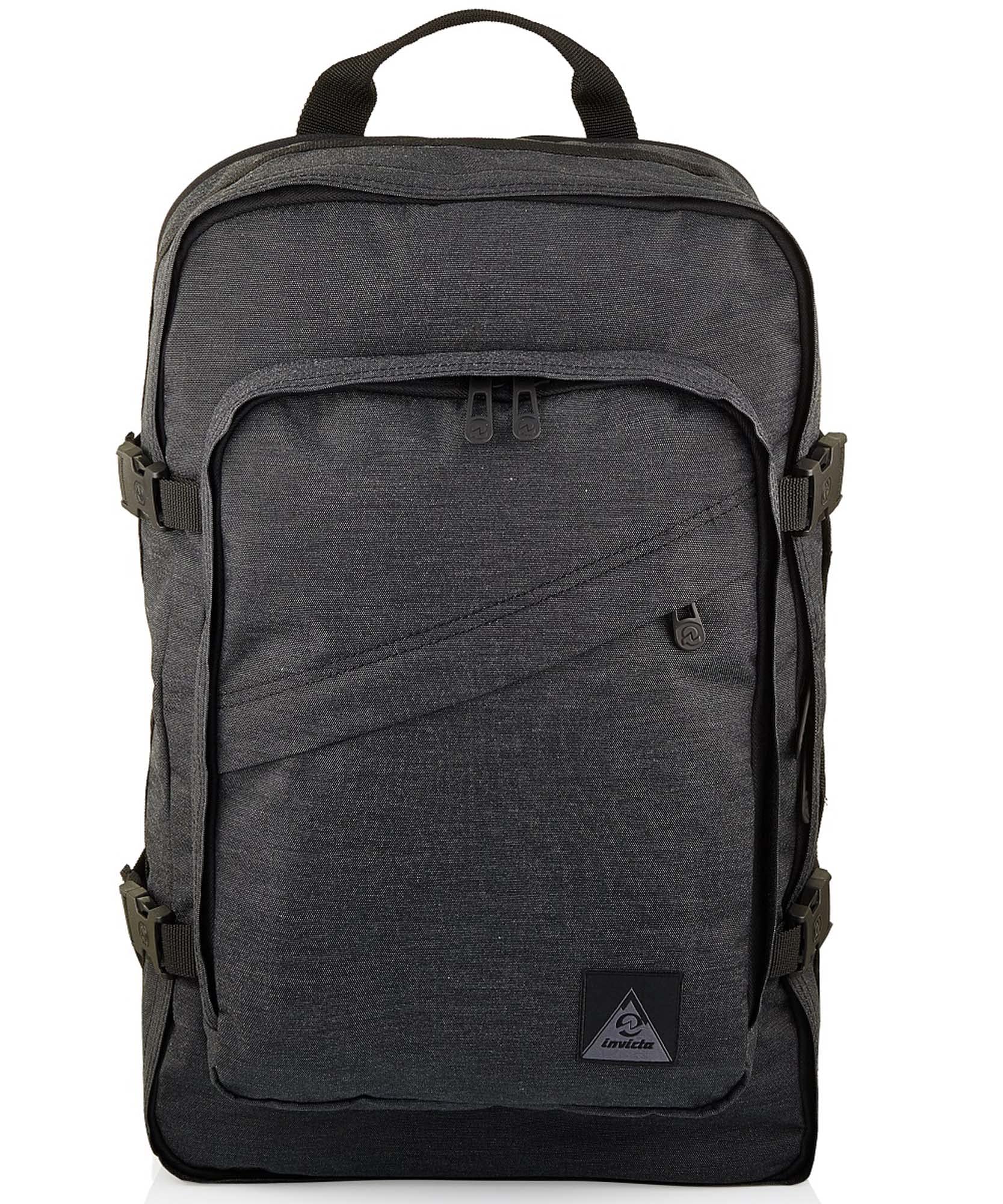 invicta-zaino-h-24-2tone-nero-19-5-l-con-nastro-per-trolley-e-tasca-porta-pc-15- image 1