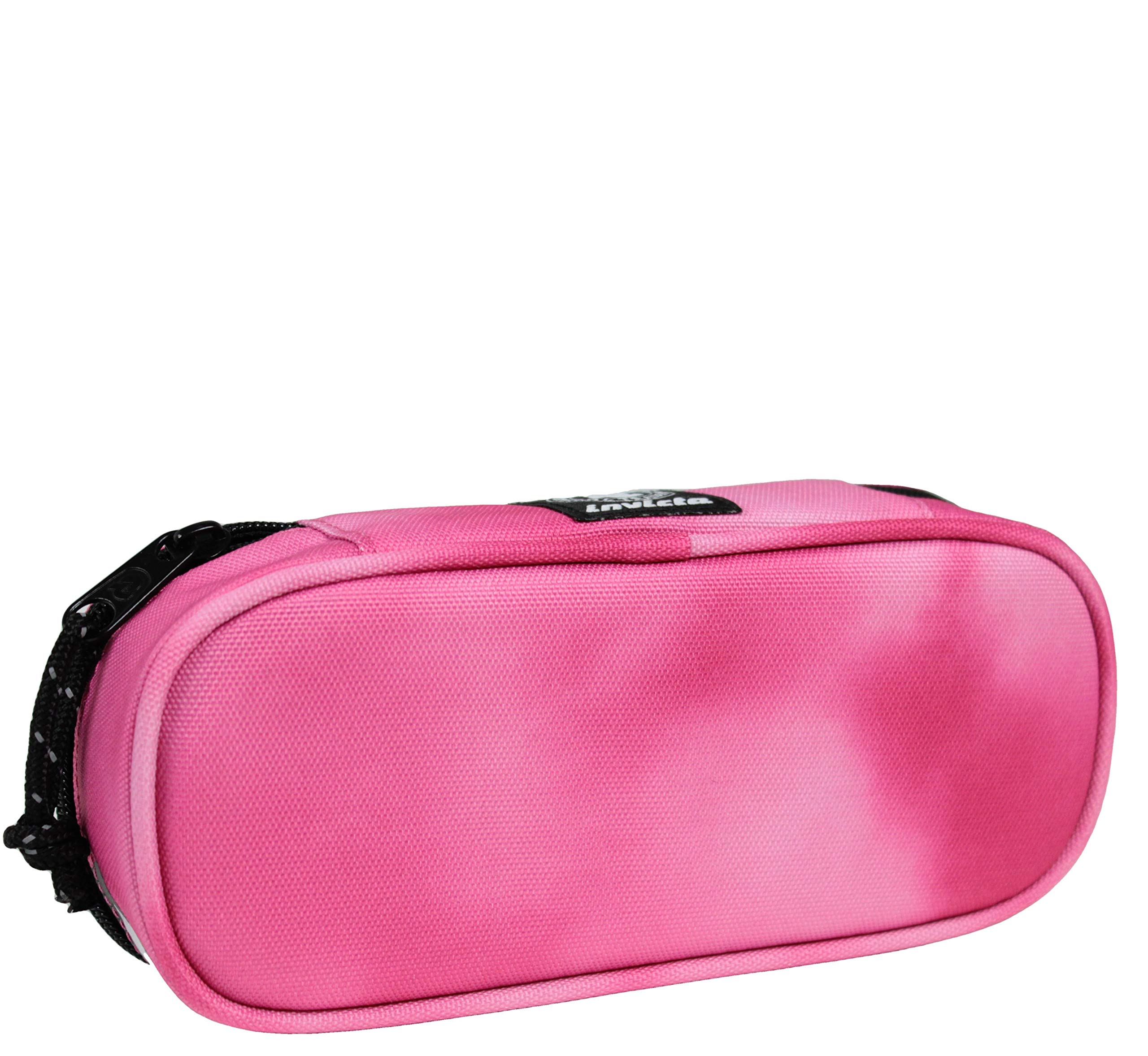 invicta-portapenne-scuola-round-plus-gash-rosa-mono-scomparto-con-organizer-inte image 3
