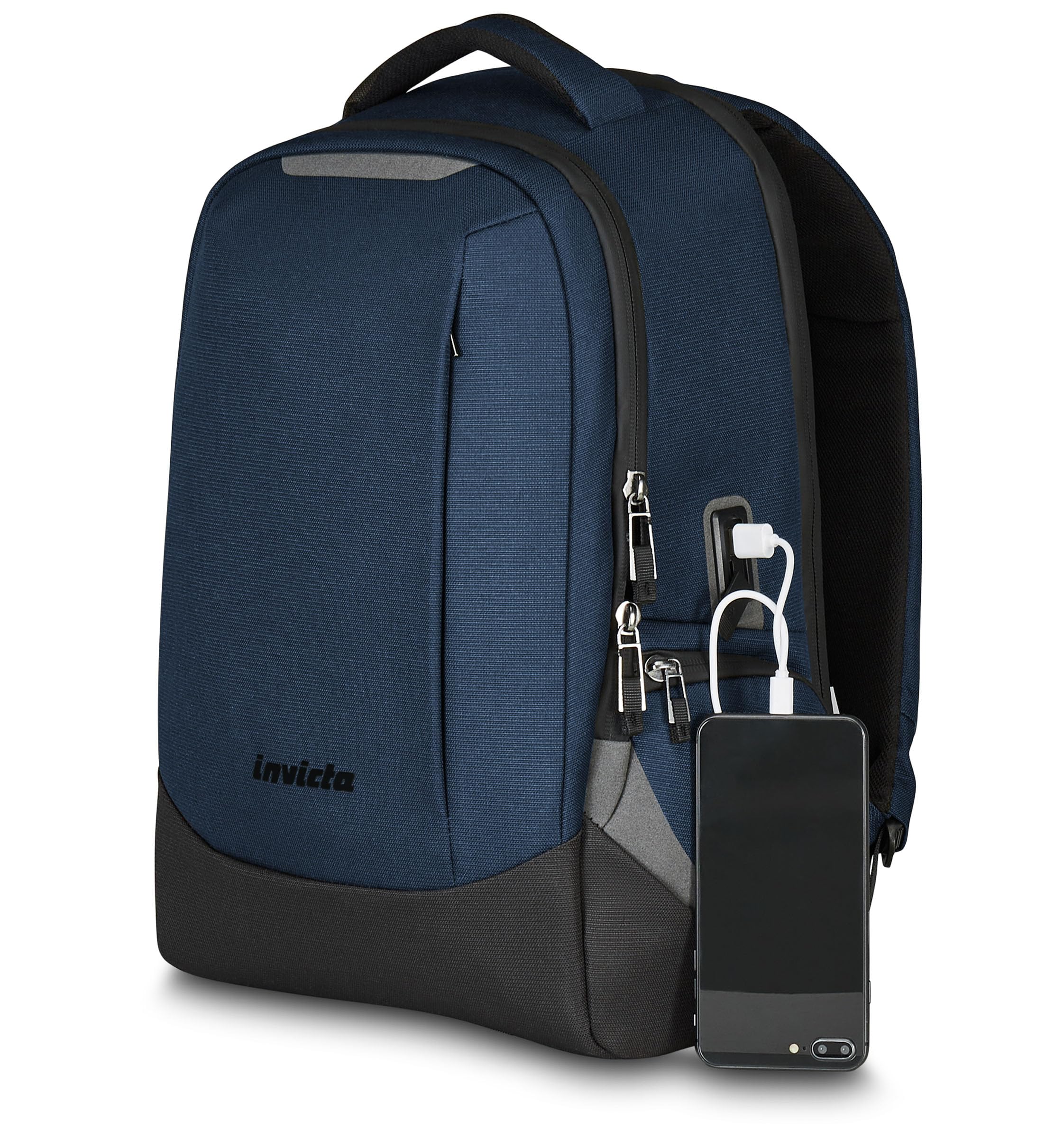 invicta-zaino-mate-s-monoscomparto-con-porta-usb-per-ufficio-tempo-libero-e-viag image 5