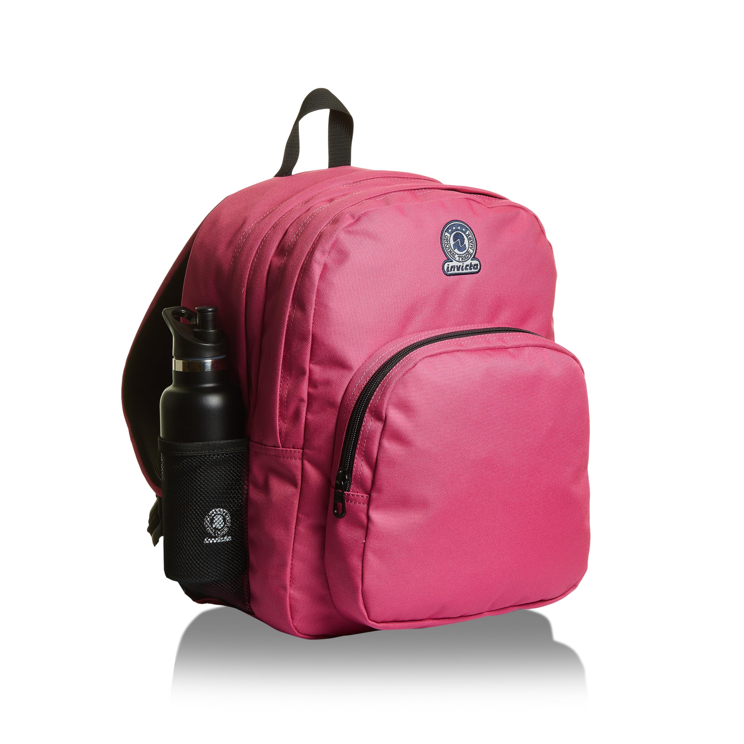invicta-zaino-benin-m-doppio-scomparto-tasca-porta-pc-rosa-per-scuola-e-tempo-li image 2