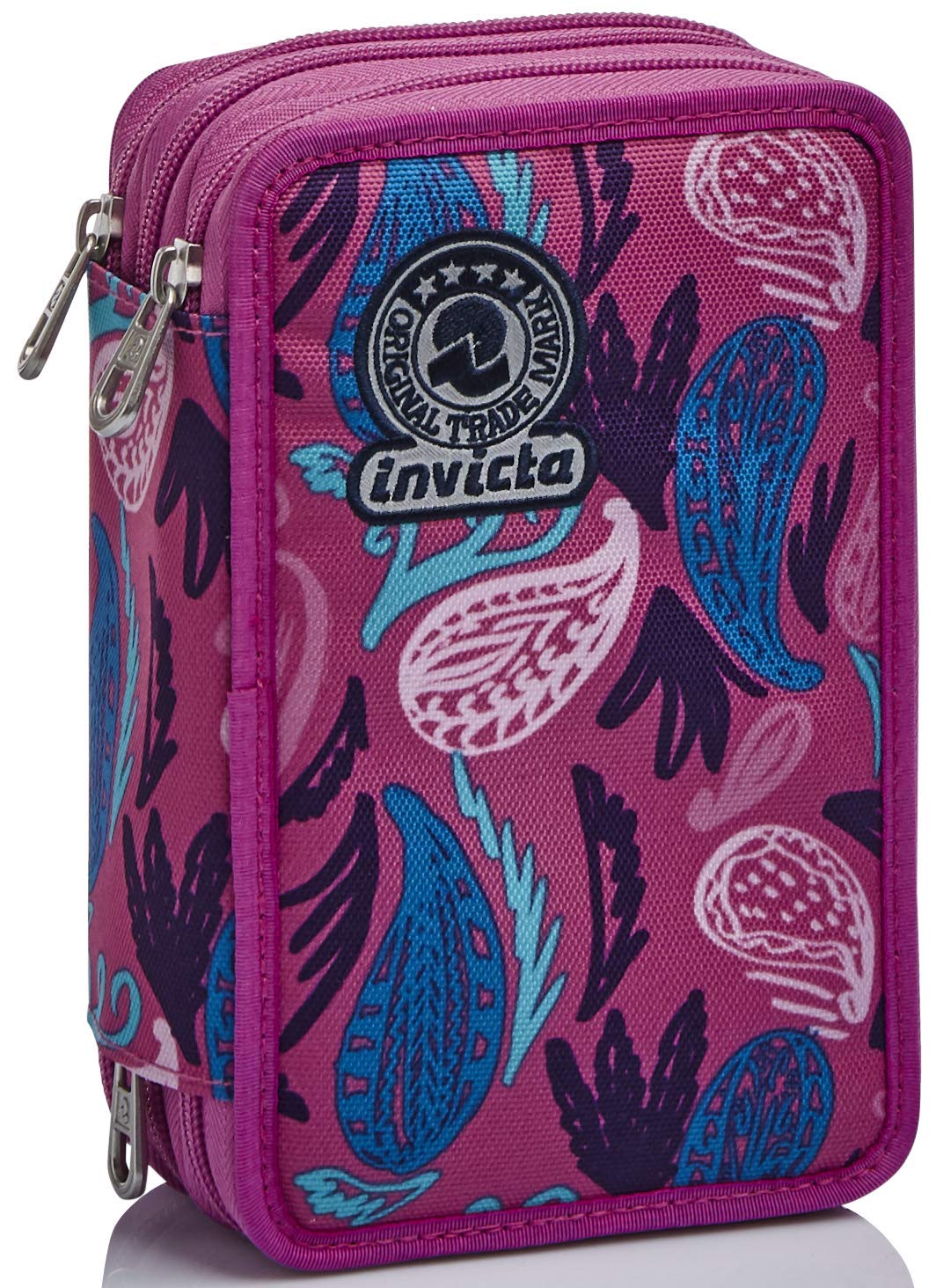 invicta-astuccio-3-scomparti-paisley-rosa-completo-di-40-pezzi image 1