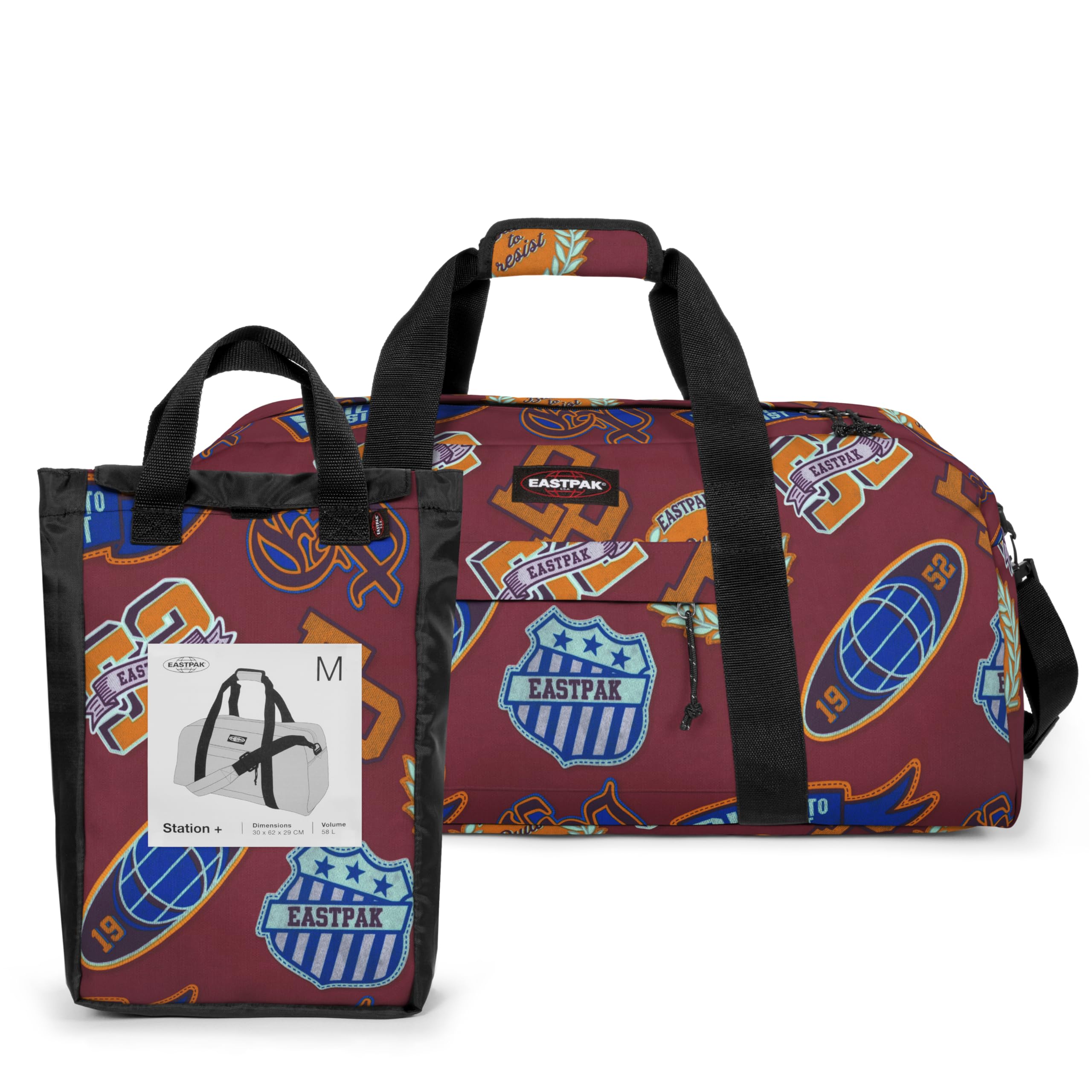 borsone-eastpak-station-58l-clash-burgundy-idrorepellente image 5