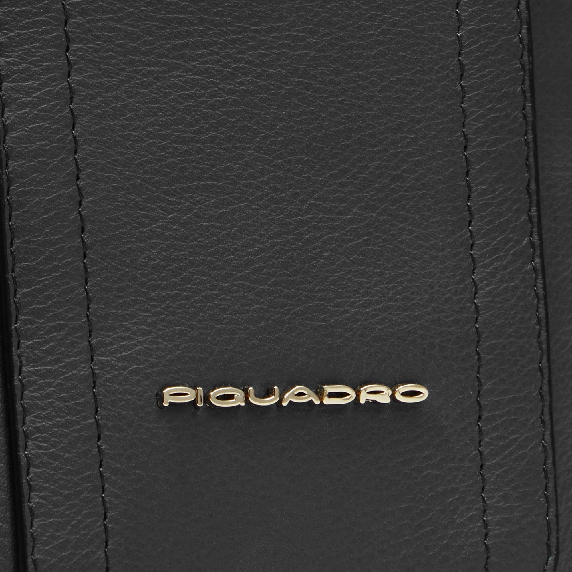 piquadro-porta-telefono-collo-in-pelle-rfid-circle-donna-nero image 5
