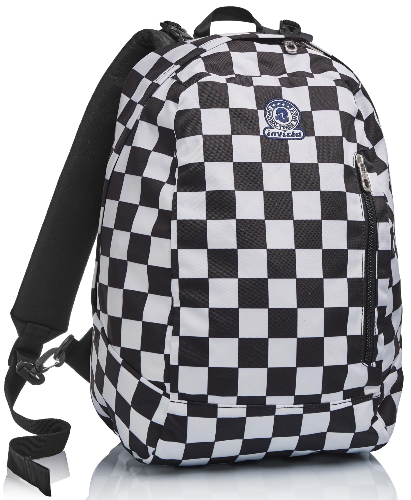 invicta-twist-eco-zaino-reversibile-2-in-1-27l-nero-fantasia-per-scuola-e-tempo- image 1