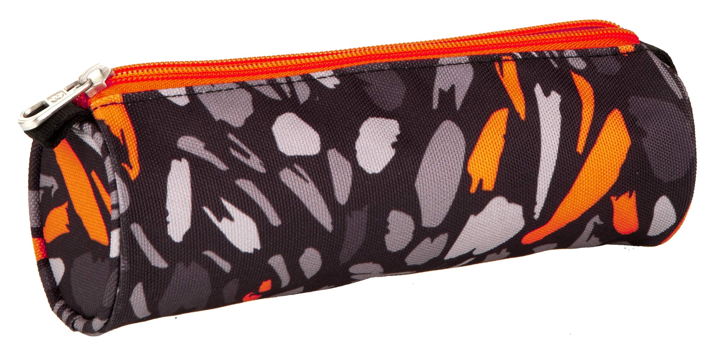 invicta-portapenne-astuccio-scuola-con-patch-ricamato-nero-arancione image 3