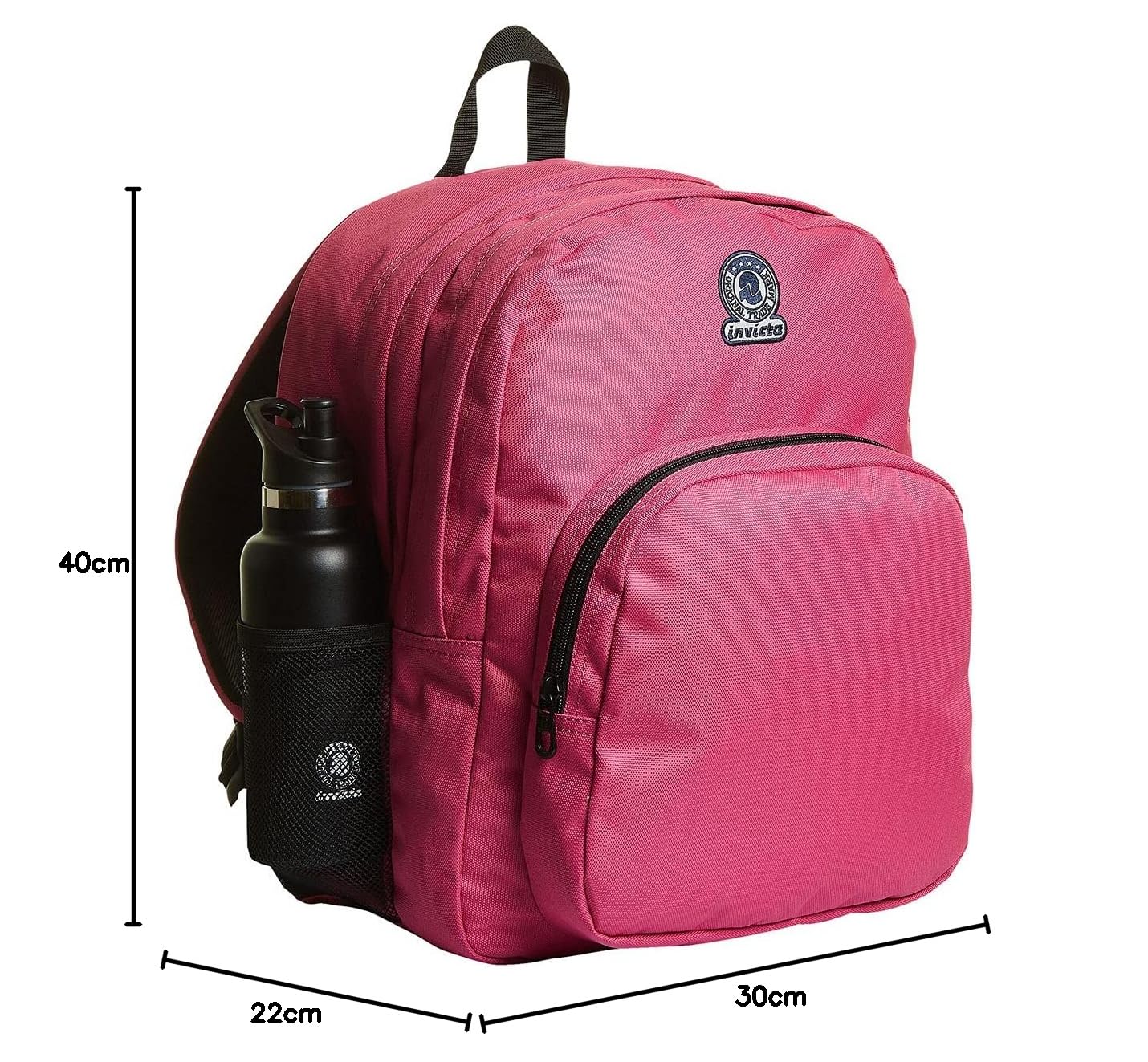 invicta-zaino-benin-m-doppio-scomparto-tasca-porta-pc-rosa-per-scuola-e-tempo-li image 7