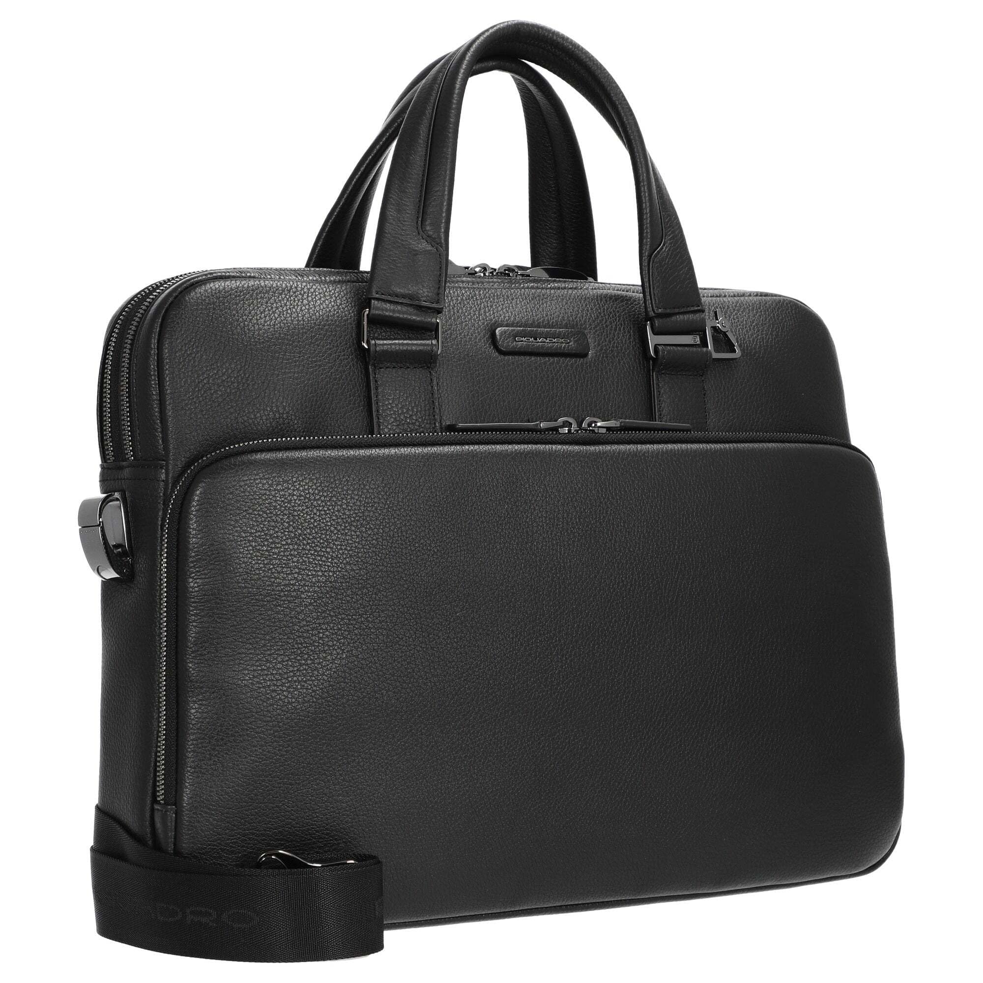 piquadro-borsa-da-lavoro-porta-pc-15-6-in-pelle-a-due-scomparti-per-uomo image 5