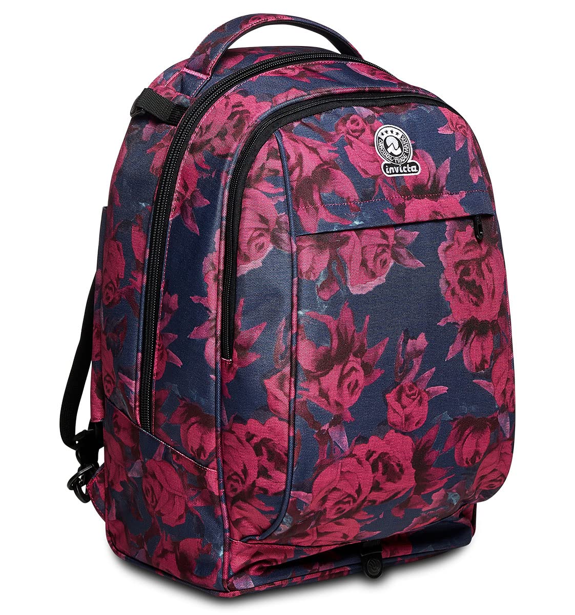 invicta-trolley-new-tech-roses-3-in-1-zaino-con-carrello-sganciabile-per-bambine image 8