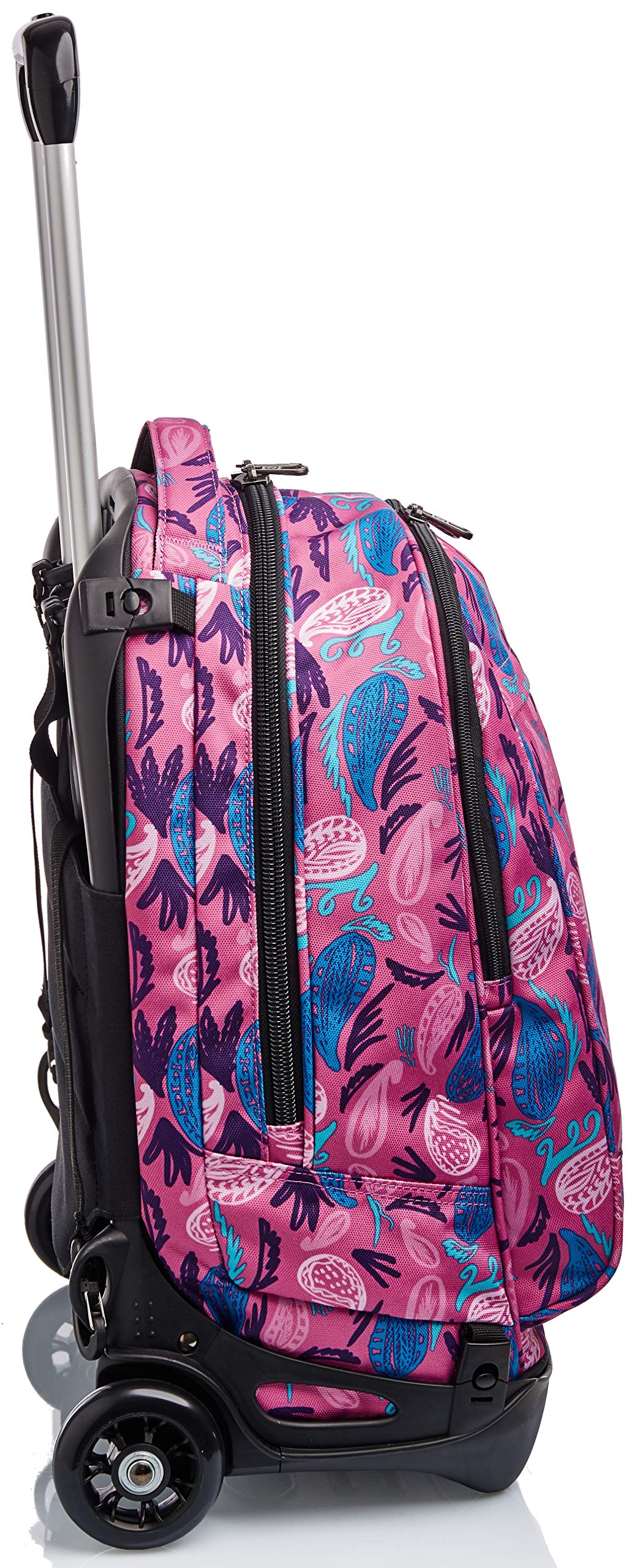 invicta-trolley-scuola-tech-3-in-1-rosa-paisley-zaino-con-carrello-sganciabile-e image 3