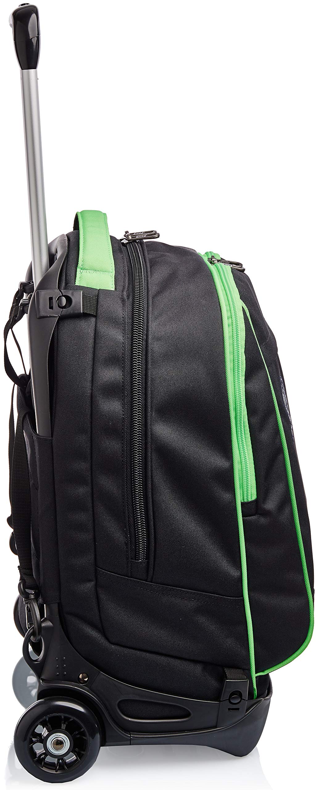 invicta-trolley-scuola-tech-3-in-1-nero-verde-con-zaino-sganciabile-e-crossover- image 2