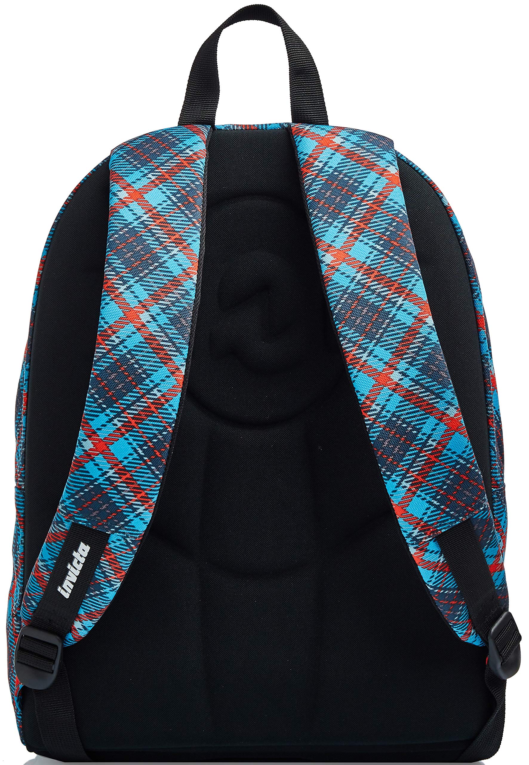invicta-zaino-scuola-tartan-blu-31-l-doppio-scomparto-con-organizer-unisex image 3