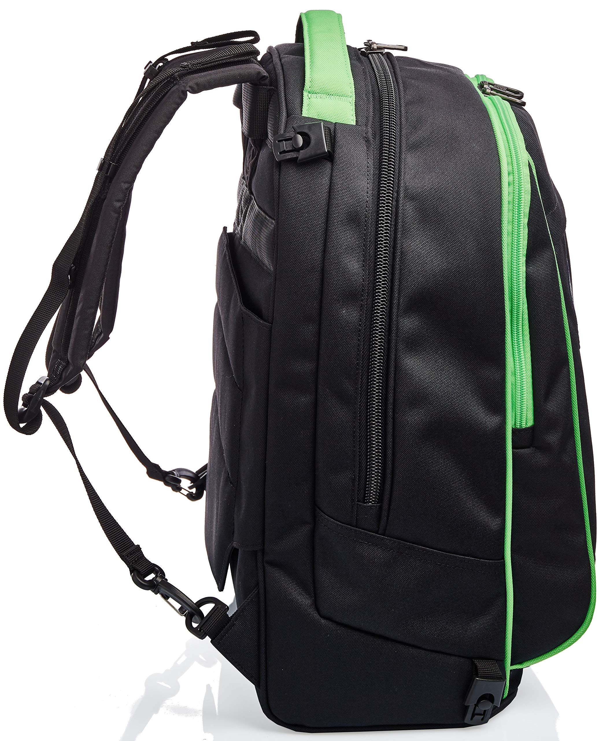 invicta-trolley-scuola-tech-3-in-1-nero-verde-con-zaino-sganciabile-e-crossover- image 8