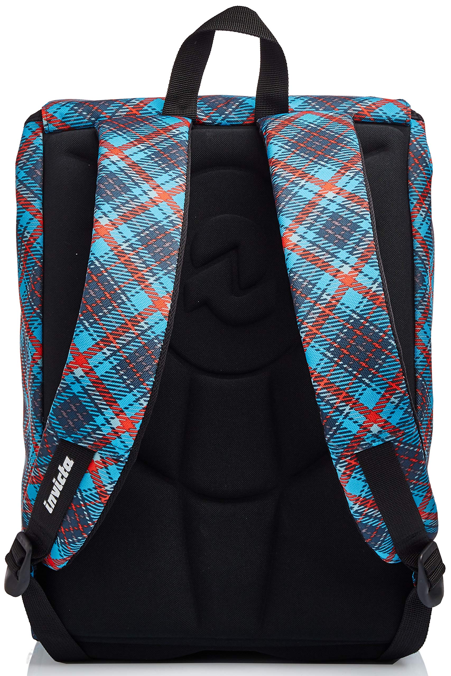 invicta-zaino-estensibile-tartan-blu-con-zip-laterali-19-28-litri-per-scuola-e-t image 6