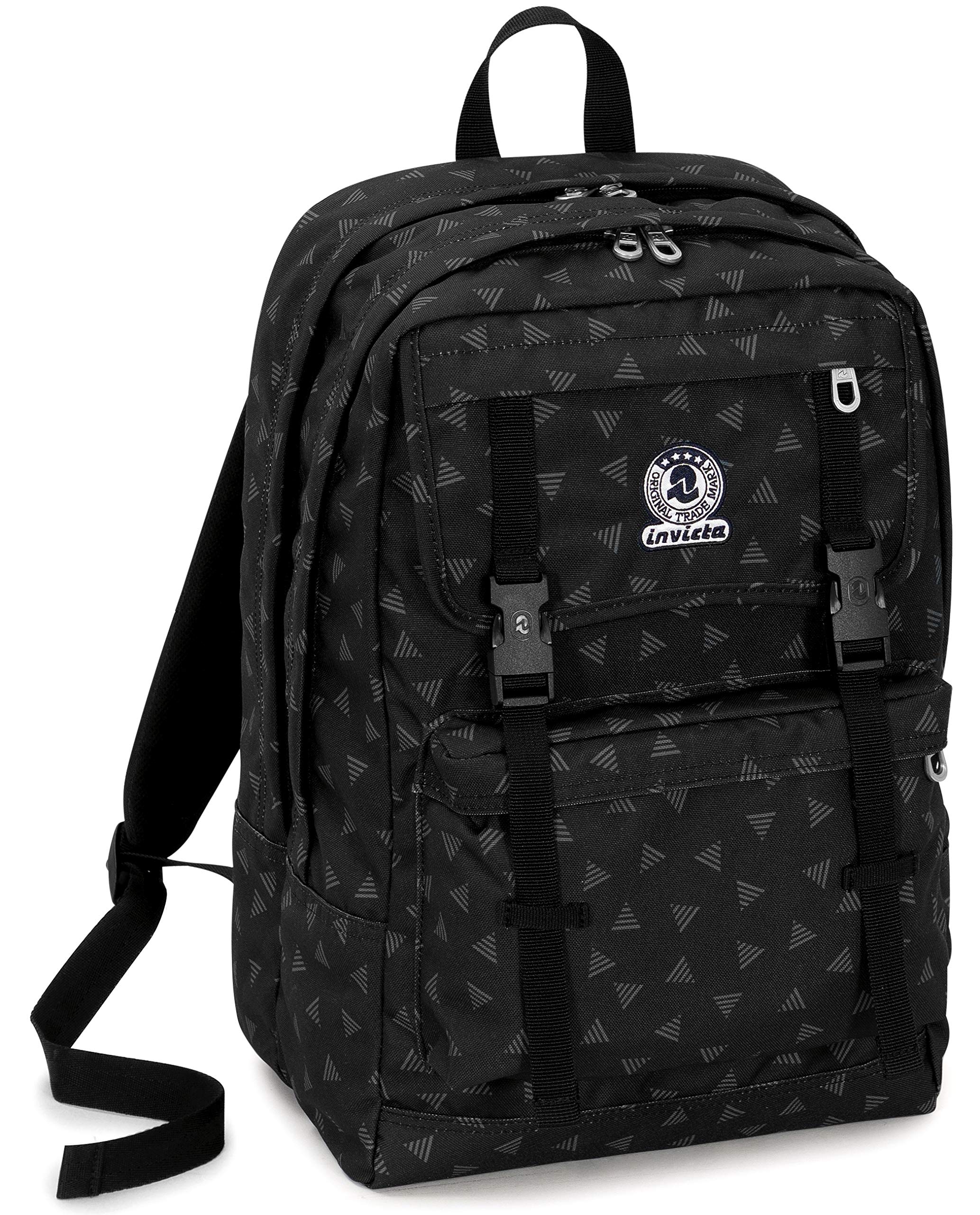 invicta-zaino-duffy-triangle-nero-30-l-doppio-scomparto-porta-laptop-fino-a-15-s image 1
