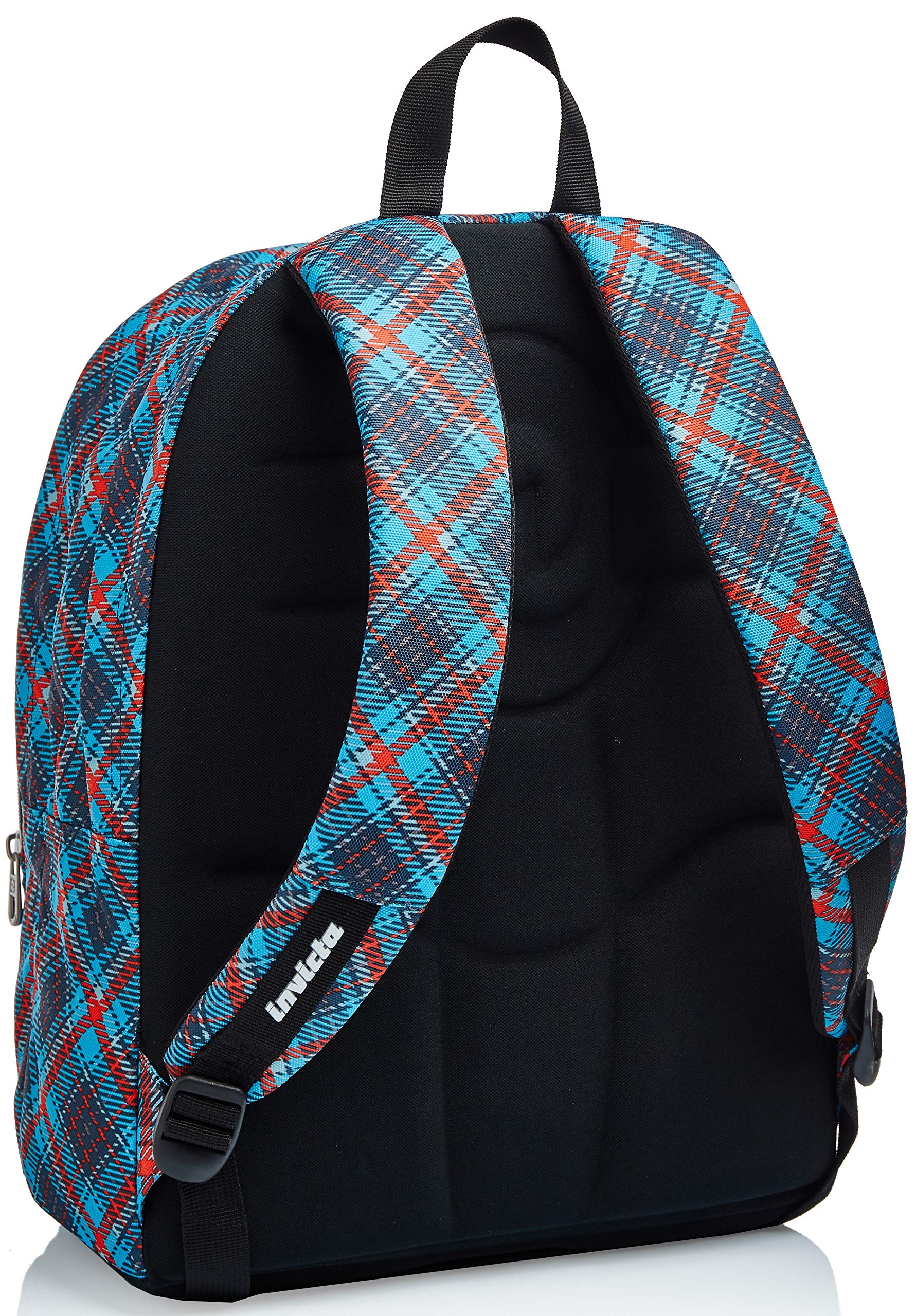 invicta-zaino-scuola-tartan-blu-31-l-doppio-scomparto-con-organizer-unisex image 4