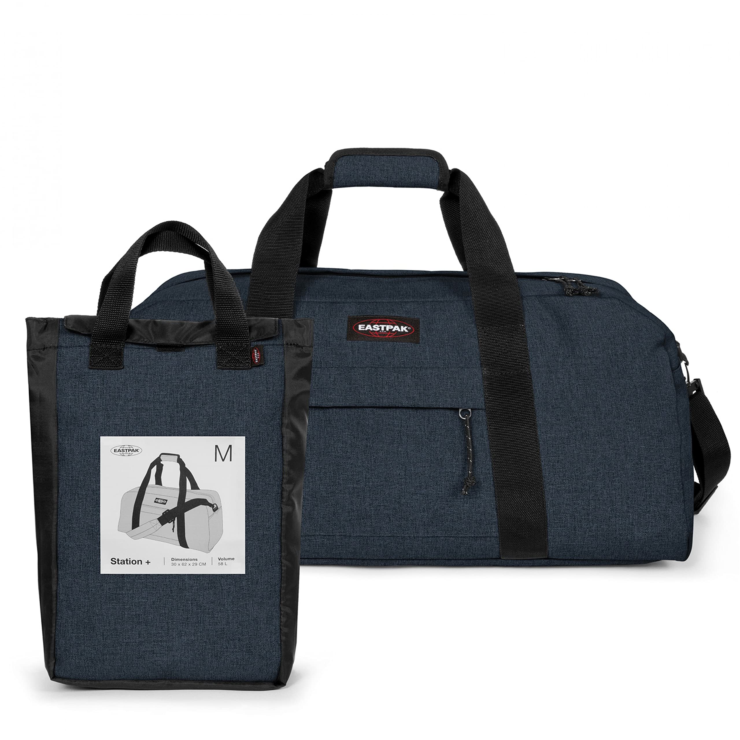 eastpak-station-borsone-58l-triple-denim-blu-con-tracolla image 5