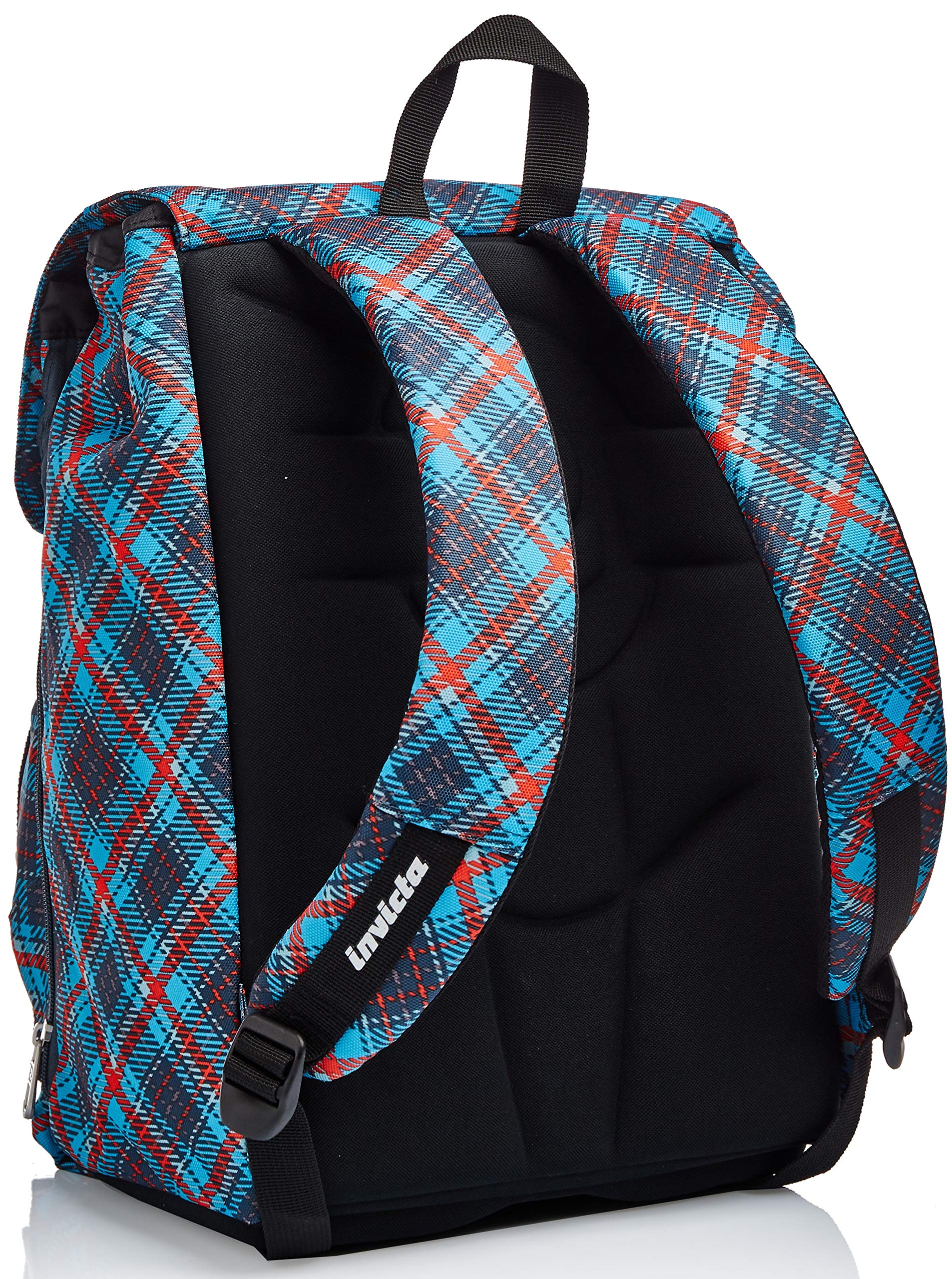 invicta-zaino-estensibile-tartan-blu-con-zip-laterali-19-28-litri-per-scuola-e-t image 5